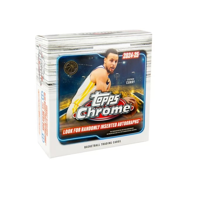 2024-25 Topps CHROME Basketball Trading Cards Mega Box