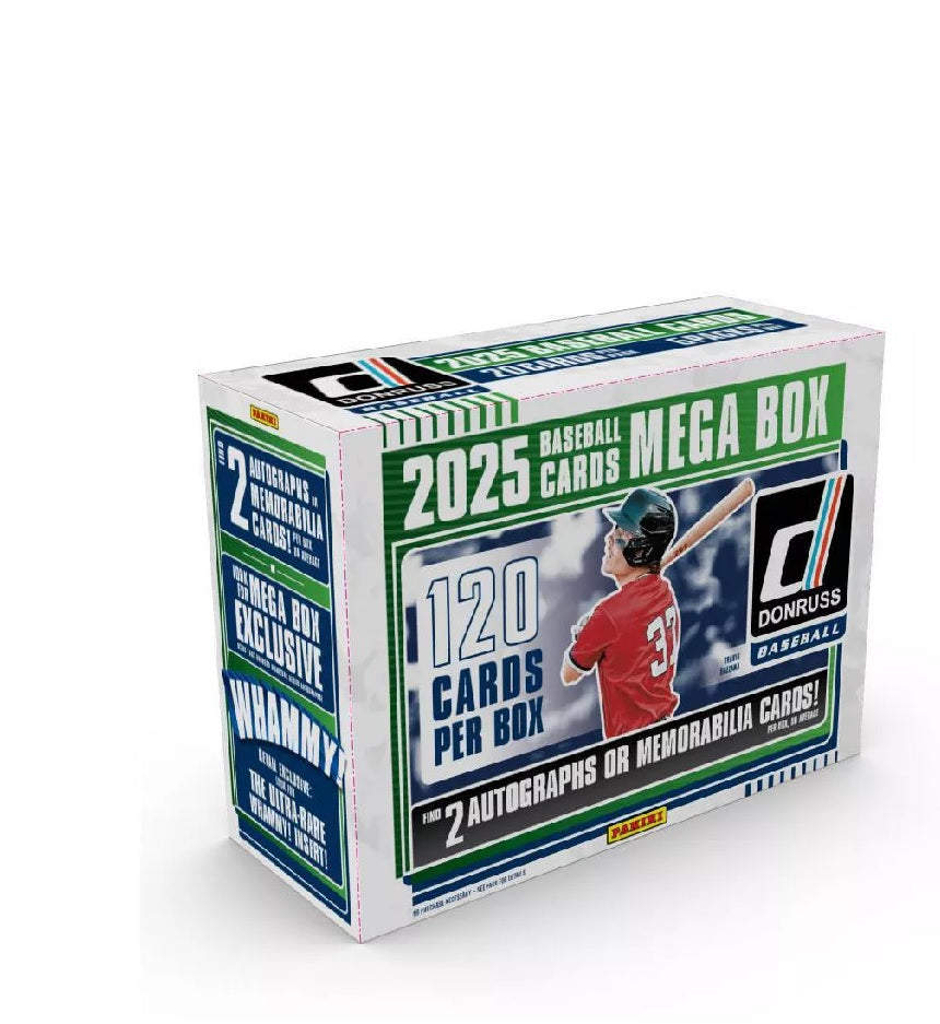 2025 MLB Donruss Baseball Mega Box Trading Cards