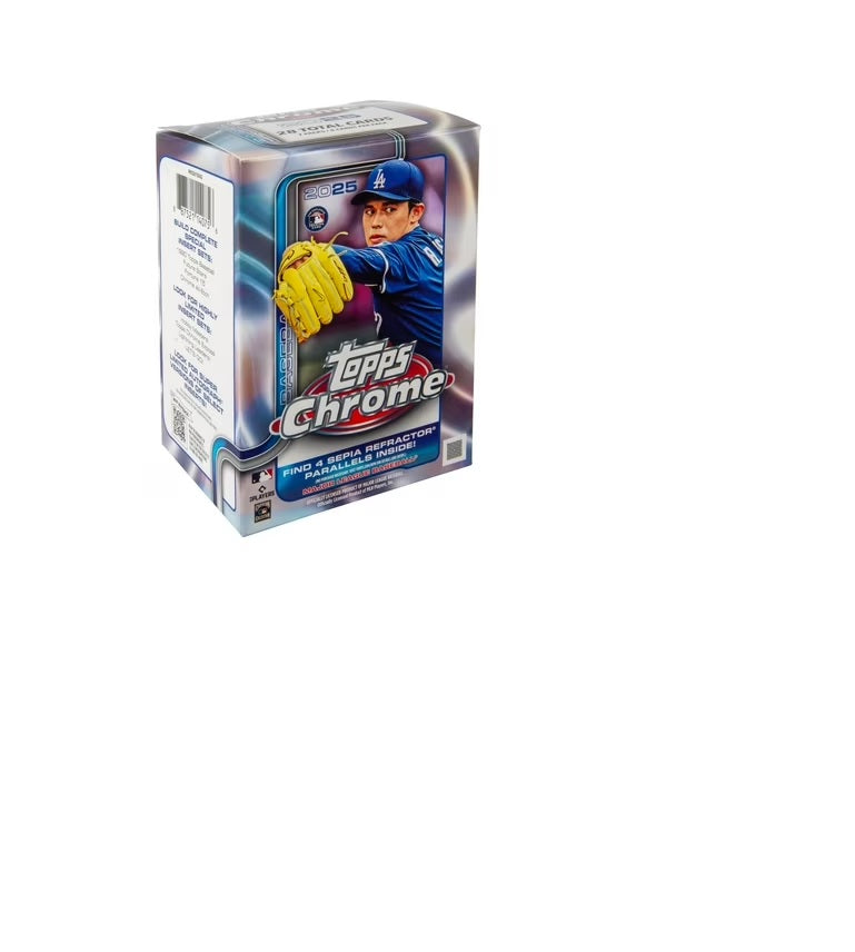 2025 Topps Chrome Baseball Trading Cards Blaster Box